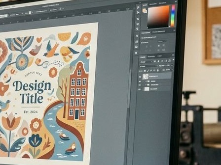 A design on screen, halfway through the making
